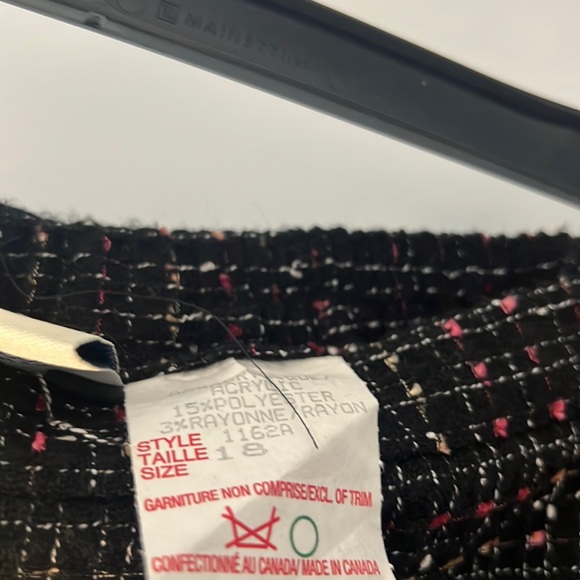 Appleseed black mulit colored tweed pencil skirt size 18 plus size work wear - Picture 14 of 16